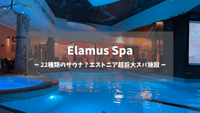Elamus Spaサムネイル｜22種類のサウナが楽しめる、超巨大サウナ施設｜タリン・エストニア